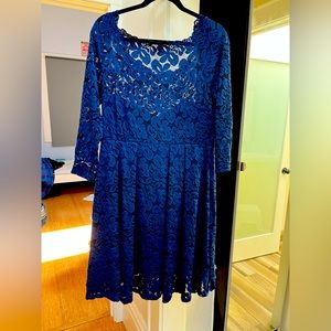 Muy sol blue dress lace 2X
